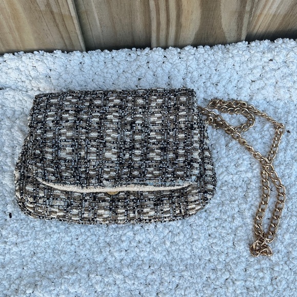 Zara Tweed Chain Shoulder Bag - Picture 7 of 7